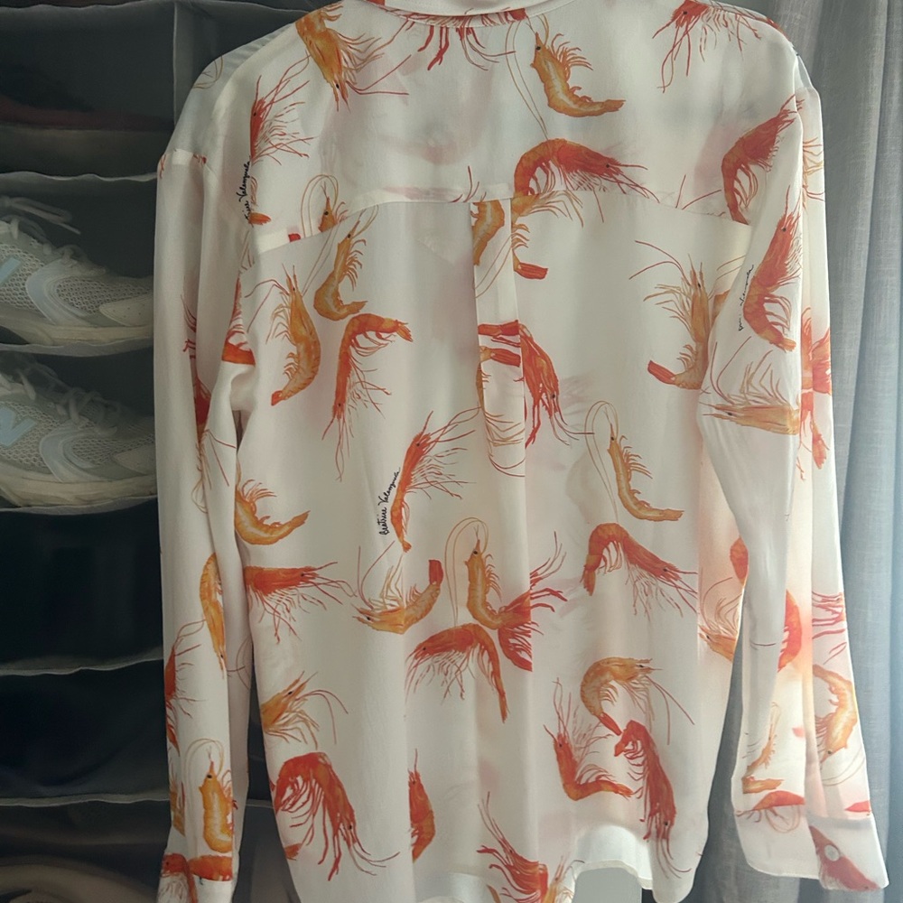 Beatrice Valenzuela Silk Shrimp Shirt (sheer) - Picture 4 of 6